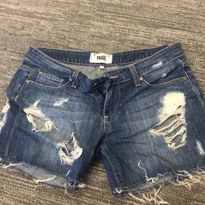 Paige denim shorts size 26